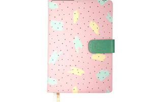 Ежедневник В6  160л "deVente.Ester" н/датир кожзам магн.клапан розовый 2035011