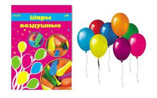 Шары "deVente.Стандартные" 30см (50шт) ассорти 9061102