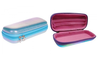 Пенал 1 отд "Аквамарин" 215*90*53 на молнии голография NPn_35070 Hatber