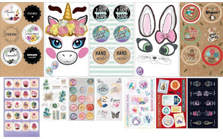 Наклейки  Hand Made,на подарок код 903 904  0-11