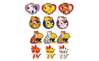 Сувенир магнит "Тигры" ПВХ 5*4,5см ассорти 359-803 РАСПРОДАЖА