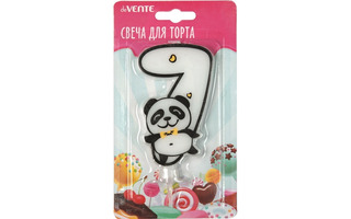 Свеча-цифра deVENTE. Панда "7" 9*6см белая 9060118