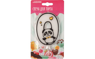 Свеча-цифра deVENTE. Панда "0" 9*6см белая 9060111