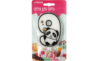 Свеча-цифра deVENTE. Панда "9" 9*6см белая 9060120