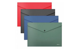 Папка с кнопкой А4 "ErichKrause.Fizzy Classic" 140мкм непрозрачная 50179