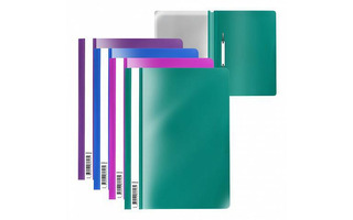 Скоросшиватель пласт А4 "ErichKrause.Fizzy Vivid"  140мкм ассорти 50021