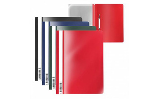 Скоросшиватель пласт А4 "ErichKrause.Fizzy Classic"  140мкм ассорти 50020