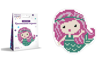 Набор для творчества "Фрея.Магнит.Русалочка" 8,5*8,5см с алмазн.мозаикой ALVM-017