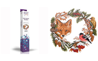 Мозаика алмазная "Снежная зима" 35*37см без подрамника частичная выкладка ФРЕЯ ALVR-17 054