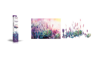 Мозаика алмазная "Цветущая лаванда" 65*45см без подрамника частичная выкладка ФРЕЯ ALVR-220