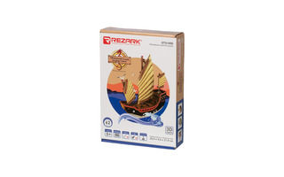 Набор для творчества "REZARK.Сборные модели.Корабли.Китайский парусник" ПСБ-С 21*10*28см STH-006