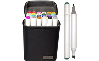 Набор скетчмаркеров  24шт "deVente.Emotion" двухстор 1/5мм 5044101 текстильная сумка