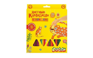 Карандаши 24 цв "Каляка-Маляка.Премиум" трехгранные утолщен супермягк КМКМ24