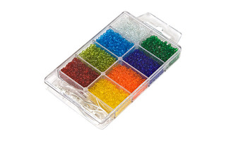 Бисер набор  8цв "Zlatka.SNB №1" d=2,3мм 70гр прозрачный 3853782442