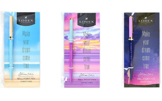 Ручка шариковая "Lorex sunset vibes" синяя 0,7мм ассорти LXOPSC-SV1/735