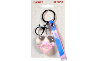 Брелок "deVENTE.Shining heart.Pink" акрил 5см 9020005