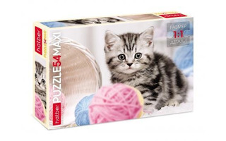 Пазлы Хатбер   54эл MAXI "По имени Мяу" 54ПЗ3_20992