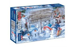 Пазлы Хатбер 1000эл "Забавные снеговики" 1000ПЗ2_21016