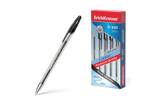 Ручка гелевая "Erich Krause.R-301 Classic Gel Stick" черная  53347 0,5мм