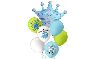 Набор шаров  7 шт "Новорожденные Litle Prince" 1фольга+6латекс  Ч43171