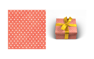 Бумага упаковочная 70*100см "Коралл" инд.упаковка УБ-1596