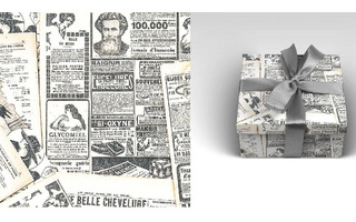 Бумага упаковочная 70*100см "Газета" (цена за 1лист) УБ-3646