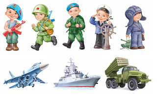 Плакат "23 февраля/День Победы" код 933,0-25,0-35