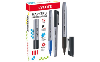 Маркер "deVente" черный пулевидный 1мм 5043800