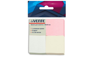 Липкий блок  40*50  50л "deVente.Пастель" 4цв 2010345