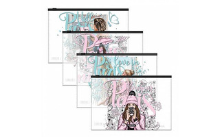 Папка на молнии В5 "Erich Krause.Dreamy Girls" 160мкм 289*214мм 54926