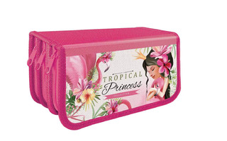 Пенал 3 отд ПО-11 "Фламинго и принцесса" большой 190*105