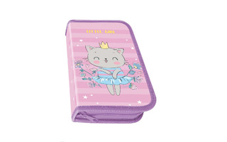 Пенал 1 отд ПО-02 "KITTEN PRINCESS" большой 190*115