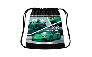 Мешок для обуви СДС-71 "GREEN SPORT CAR" 420*340мм с карманом и светоотражающей полосой