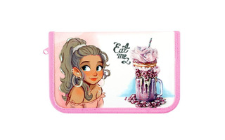 Пенал 1 отд ПО-04 "Ягодный шейк" большой с откидной планкой 190*115