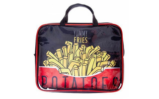 Папка для тетрадей А4 "Потатос" текстиль с прозр.встав. молния с ручками NSn_75116 Hatber