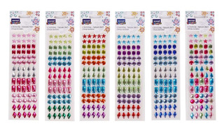 Наклейки акрил М-8670/M-8670N стразы круг разного размера Mazari