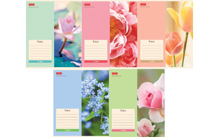 Тетрадь 24л "Flowers" линия 24Т5В2 074946 Хатбер