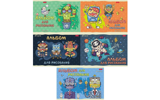 Альбом для рисования 24л "Freaky friends" 24А4В 0741634 Хатбер