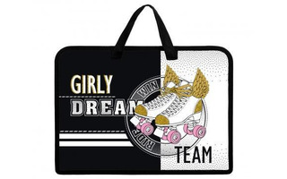 Папка для тетрадей А4 "Команда мечты" молния с ручками AMn_26064 Hatber