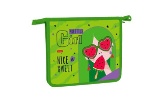 Папка для тетрадей А5 "Сочный арбуз" на молнии AMc_20010 Хатбер