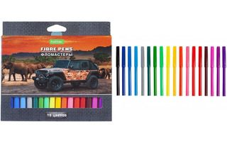 Фломастеры 18цв "JEEPING" FP_071103  Хатбер