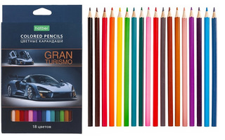 Карандаши 18 цв "Gran Turismo" CS_070884 Хатбер