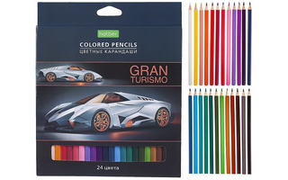 Карандаши 24 цв "Gran Turismo" CS_070883 Хатбер