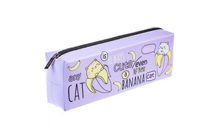 Пенал мягкий "Banana-cat" 21*8*5см на молнии NPn_55308 Hatber