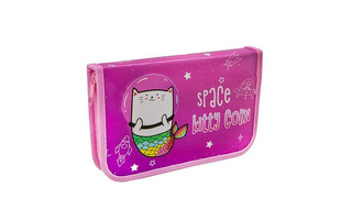 Пенал 1 отд ПО-04 "Kitty corn" большой с откидной планкой 190*115