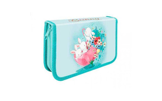 Пенал 1 отд ПО-021 "Зайчата" большой SOFT 190*115мм