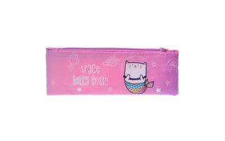 Пенал косметичка  К-2 "Kitty Corn" ткань на молнии 195*70мм