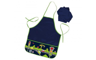 Накидка для труда "Светофор" 3-5 лет с двумя карманами и нарукавниками NFn_28077 Hatber