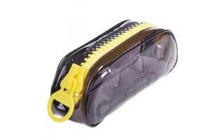 Пенал косметичка "ZIPPER-Black&Yellow" ПВХ 205*70*80 на молнии NPn_51284 Hatber