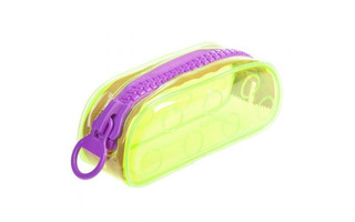 Пенал косметичка "ZIPPER-Lemon" ПВХ 205*70*80 на молнии NPn_51286 Hatber